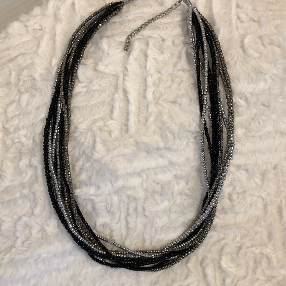 Stunning Multi-Strand, Multi-Toned, Multi-Sized Beaded Necklace